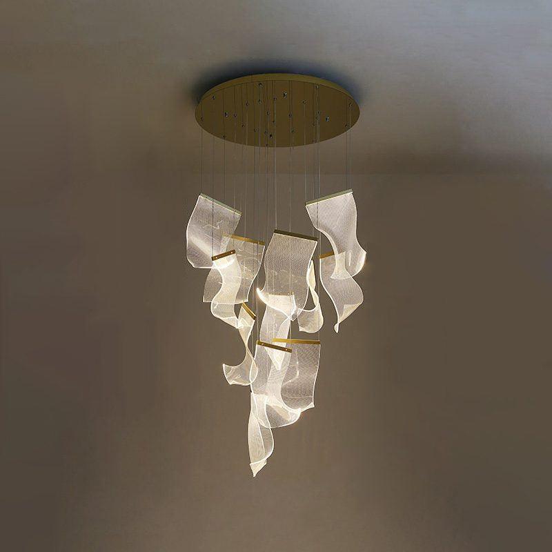 12heads ∅ 27.6″ x H 118.1″ / Dia 70cm x H 300cm / Small: W 7.1″ x H 10.2″ / W 18cm x H 26cm / Gold & Triac Warm Dimming