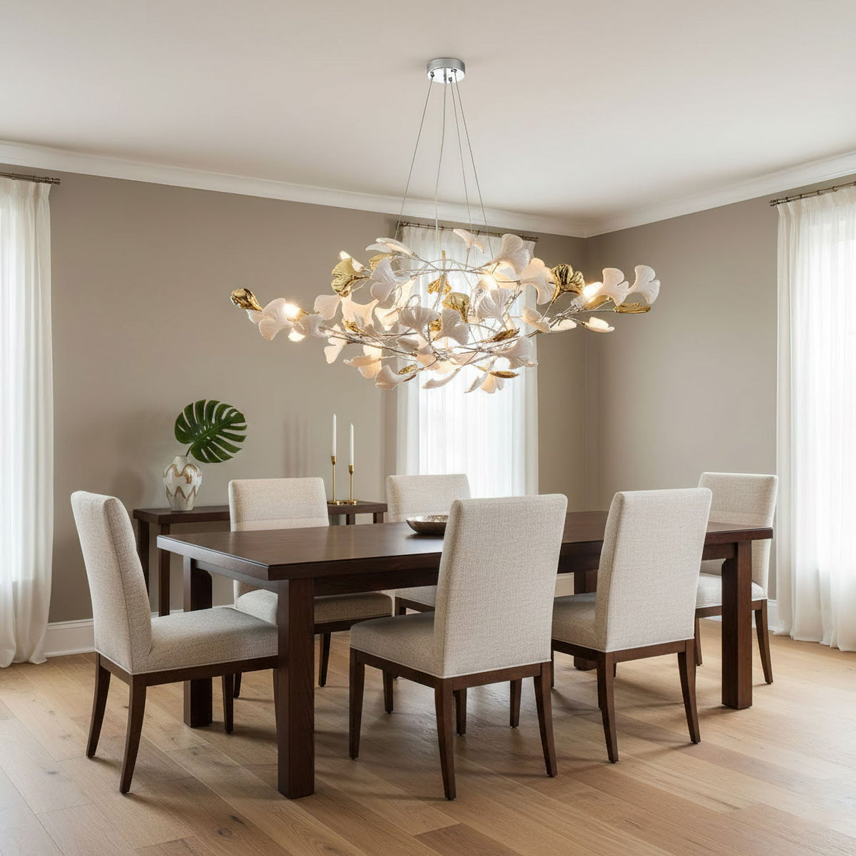 Gingko Cluster Chandelier