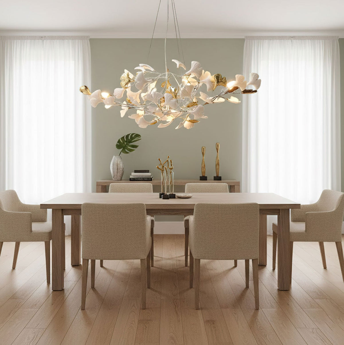 Gingko Cluster Chandelier