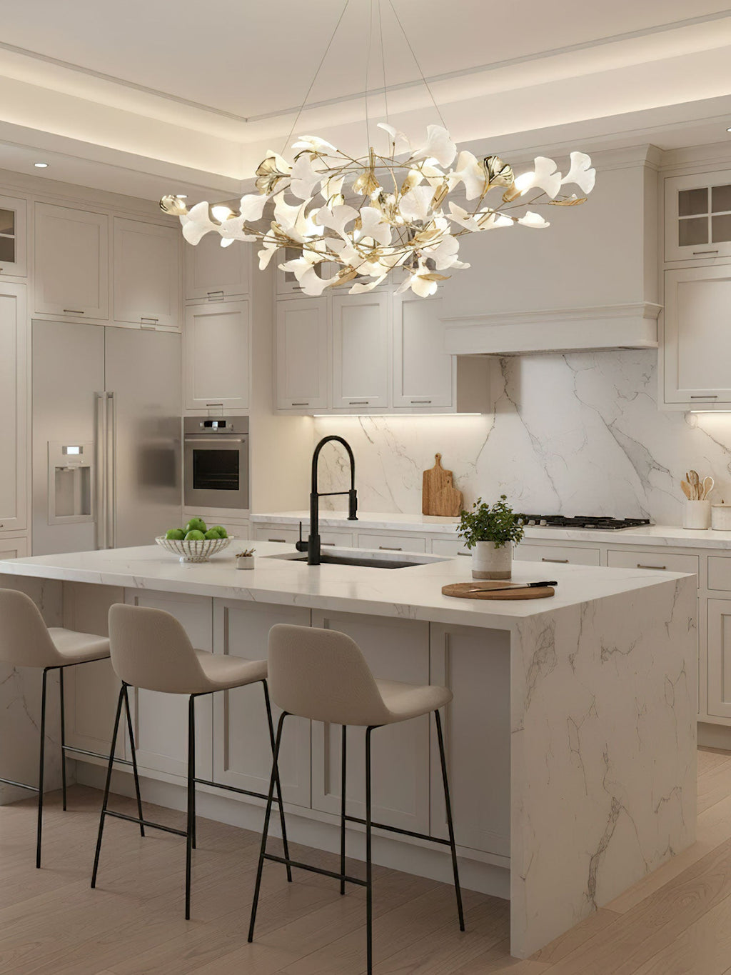 Gingko Cluster Chandelier