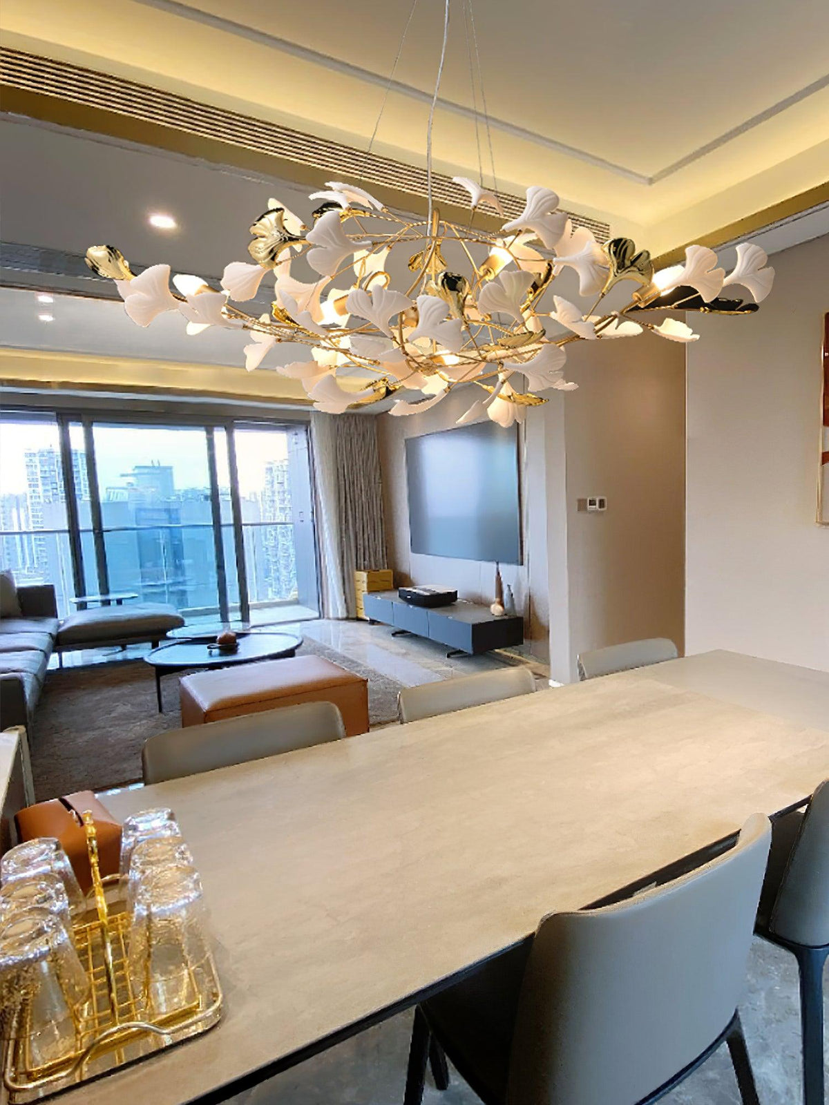 Gingko Cluster Chandelier