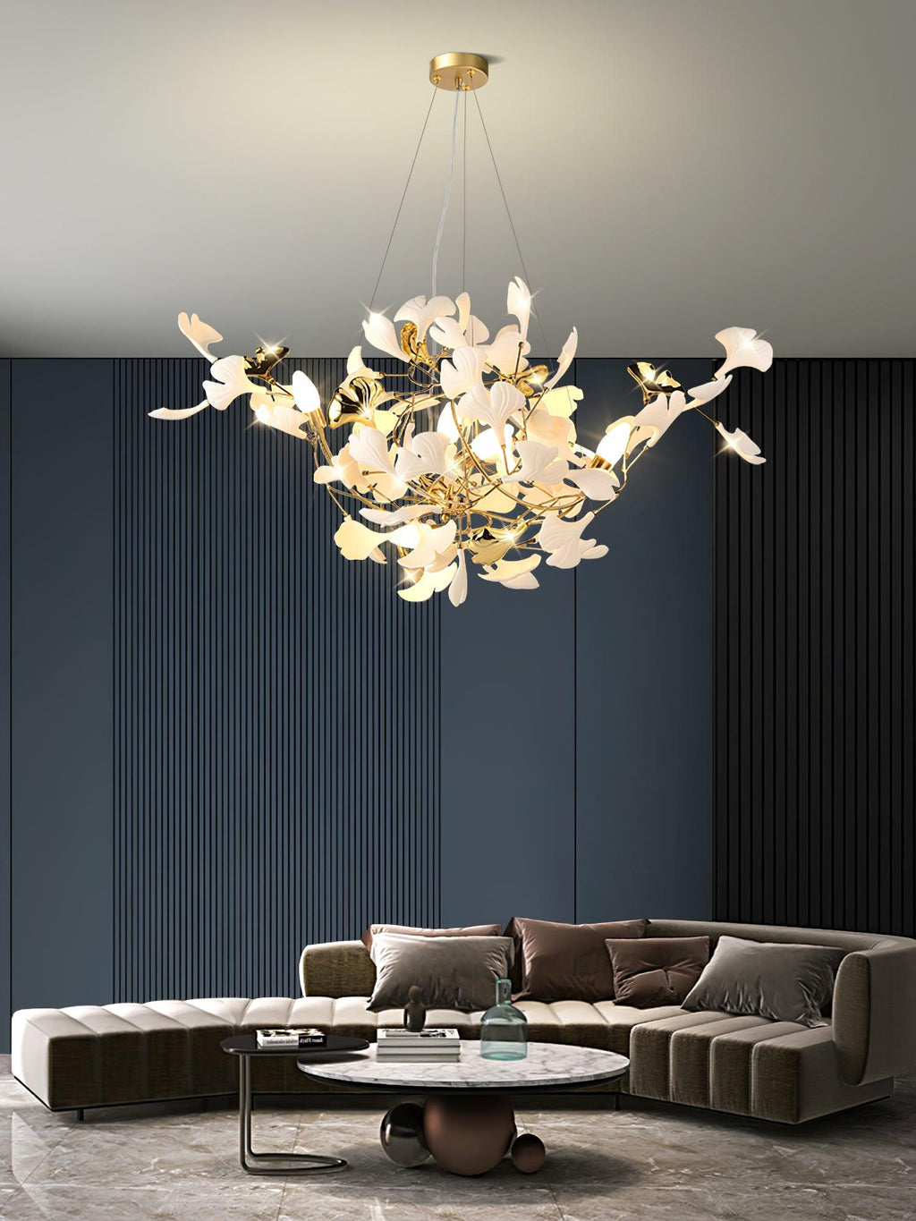 Gingko Cluster Chandelier