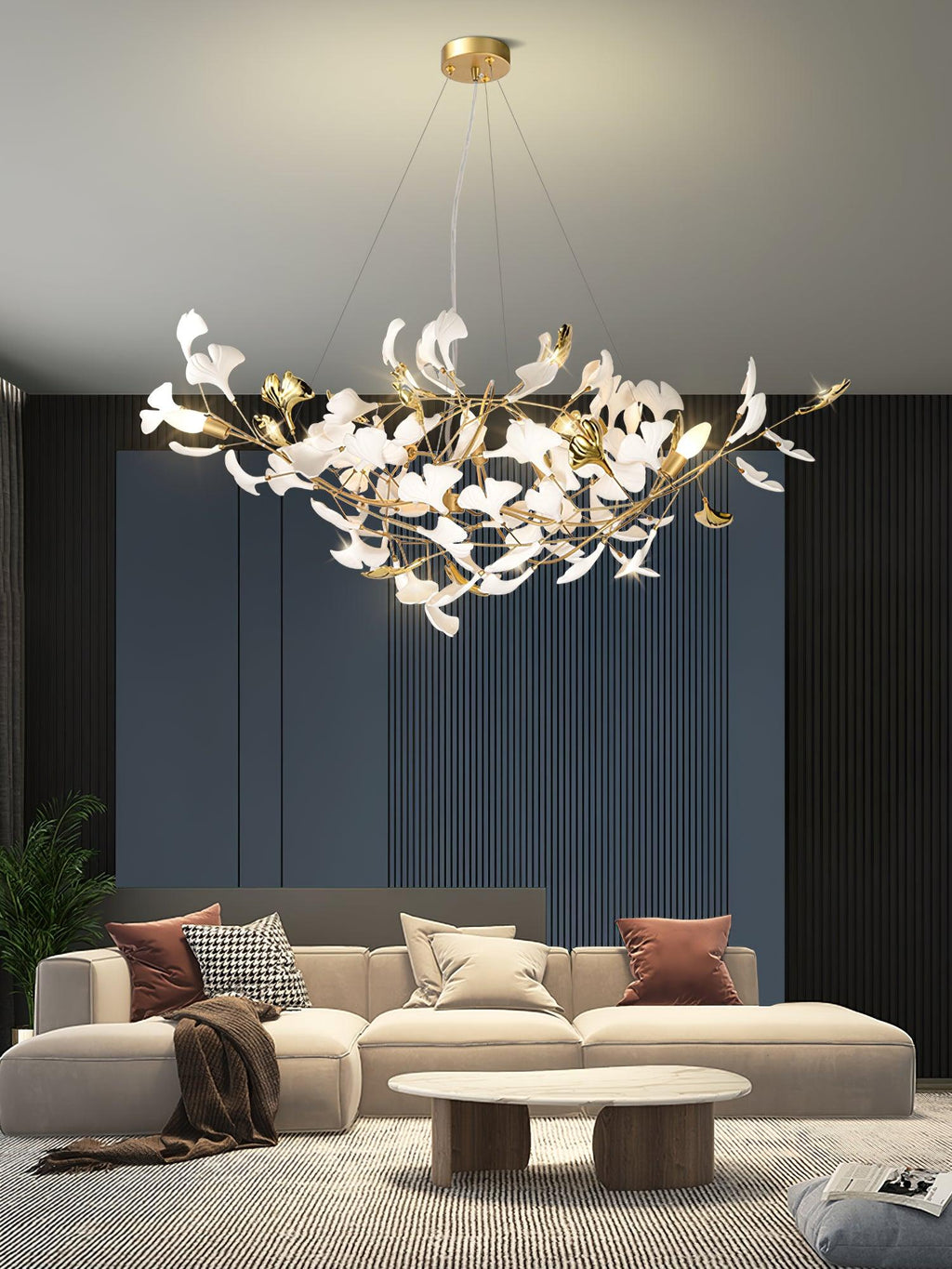 Gingko Cluster Chandelier