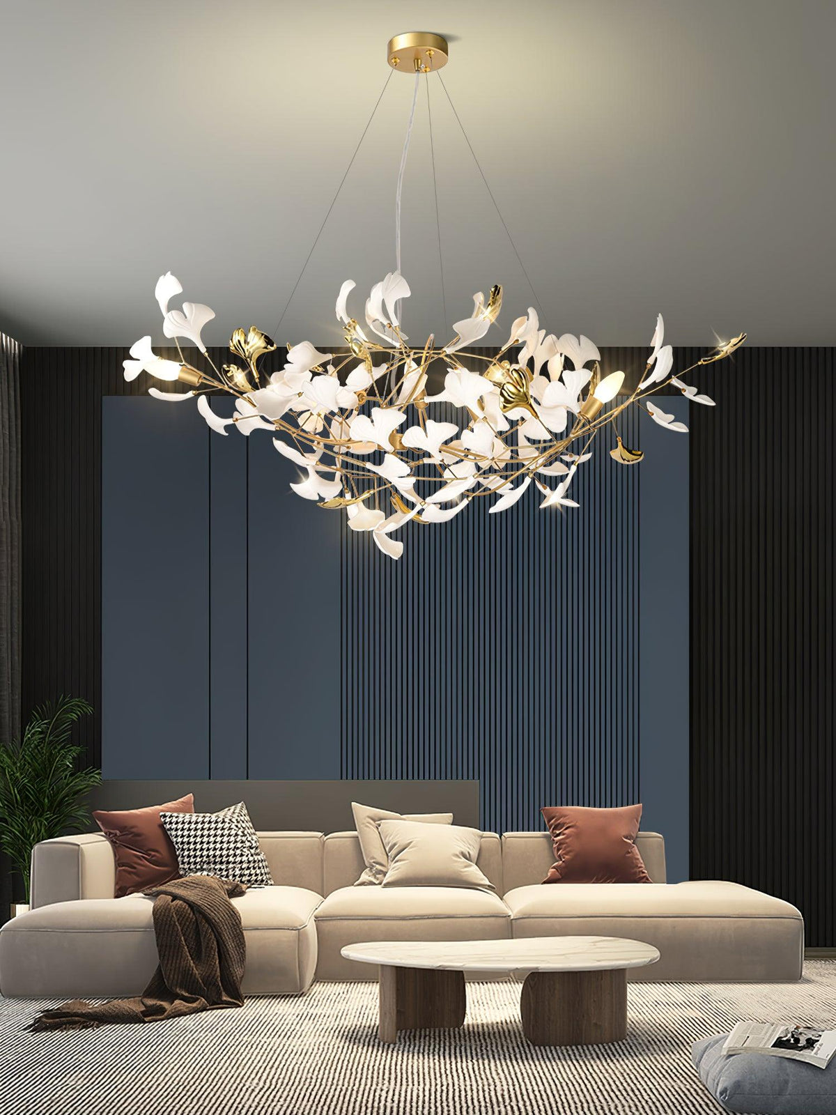 Gingko Cluster Chandelier