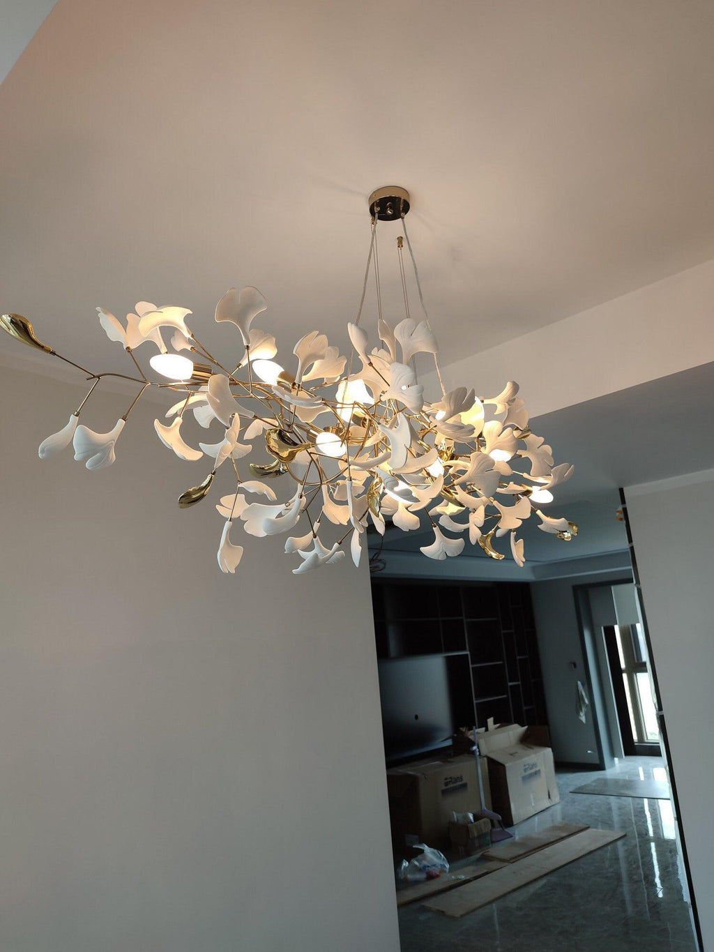 Gingko Cluster Chandelier