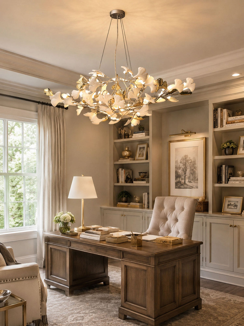 Gingko Cluster Chandelier