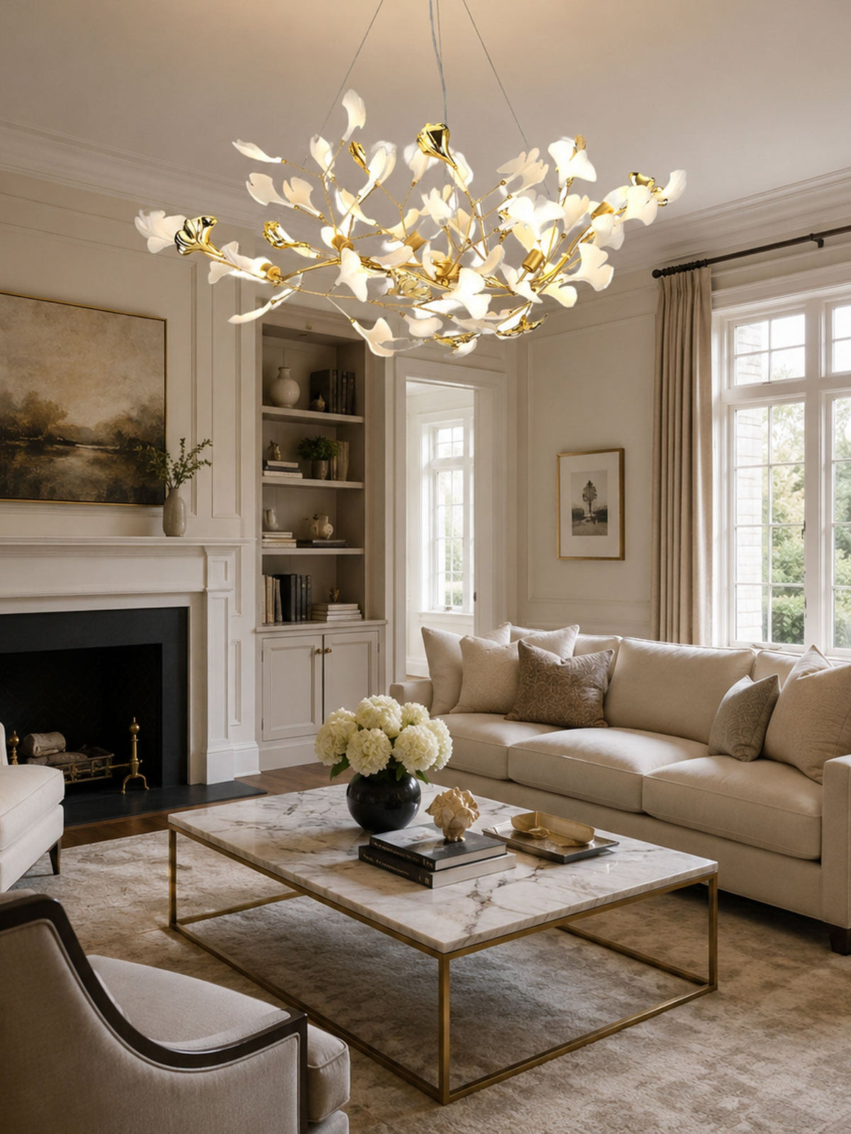 Gingko Cluster Chandelier