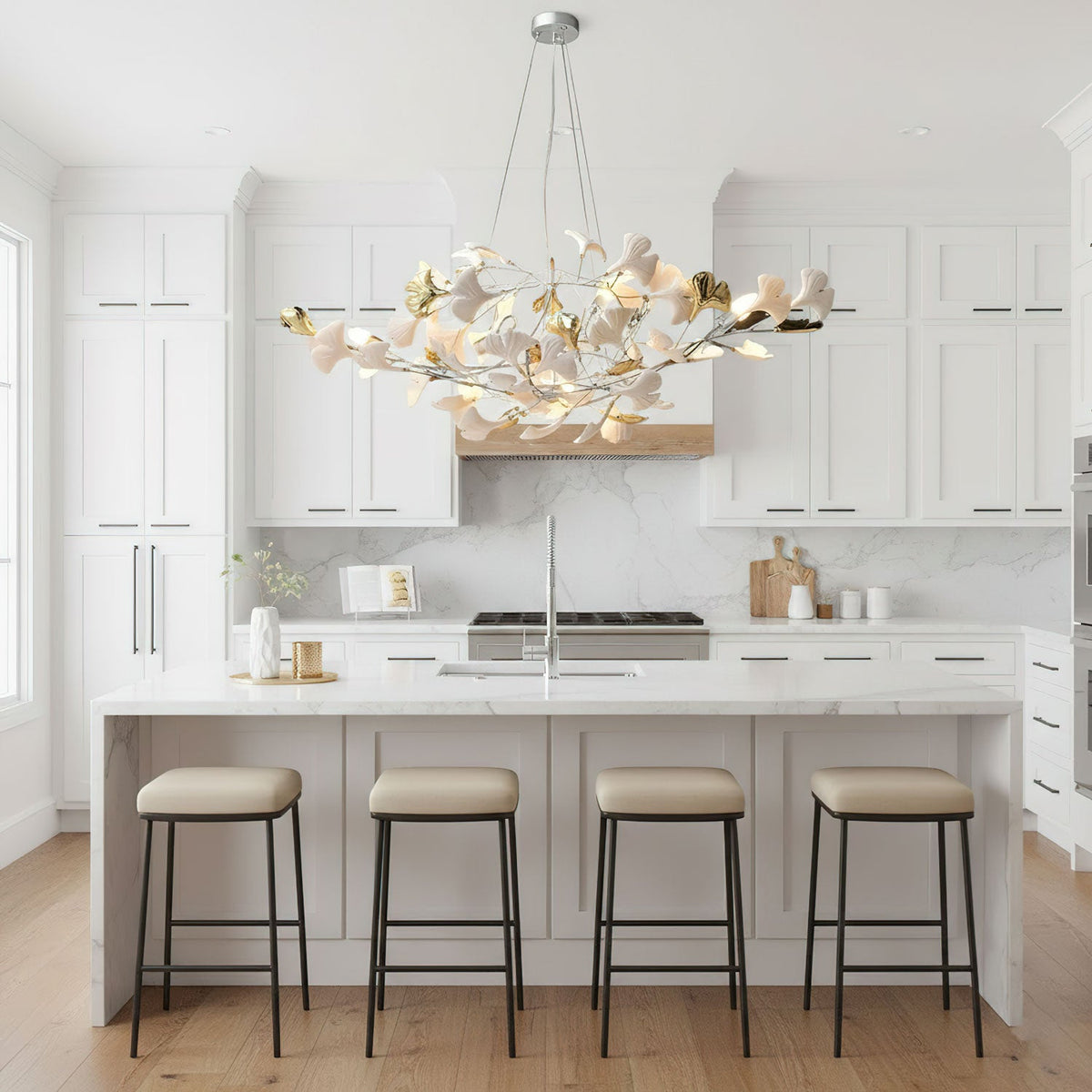 Gingko Cluster Chandelier