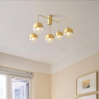 Brass Globulars Ceiling Lamp
