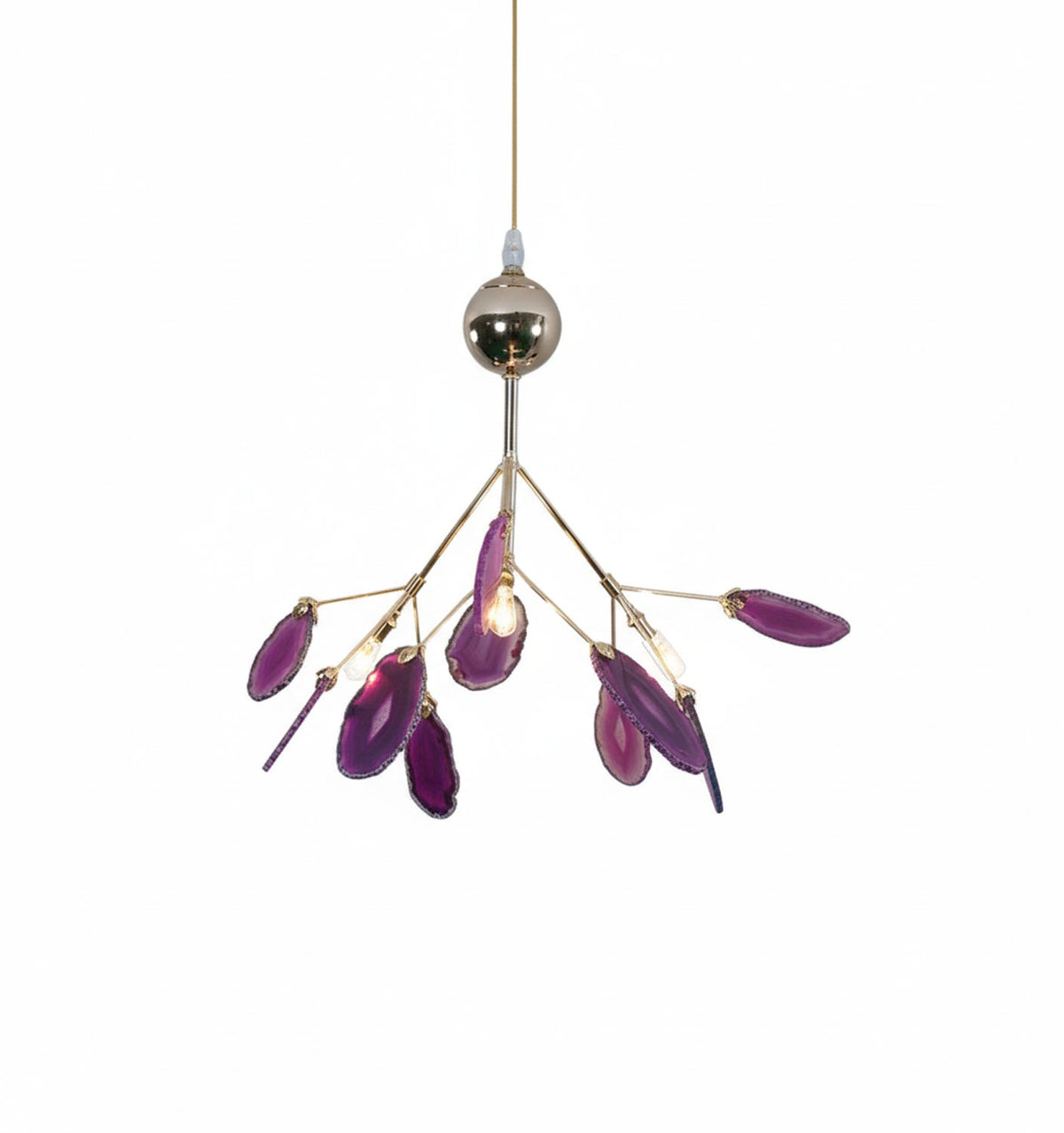 4 heads ∅ 11.8″ x H 11.8″/ Dia 30cm x H 30cm / Purple