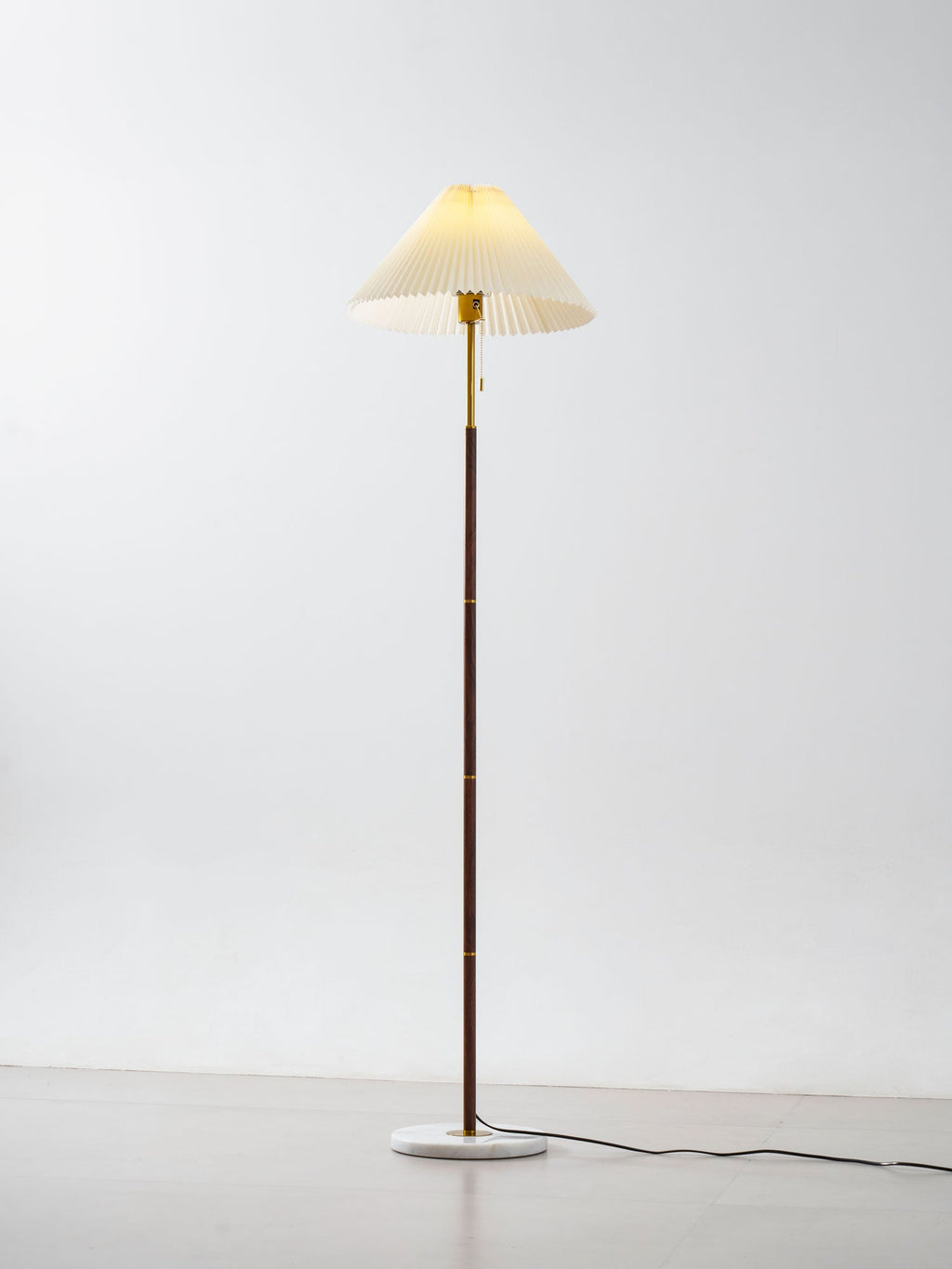 Vintage Pleated Floor Lamp