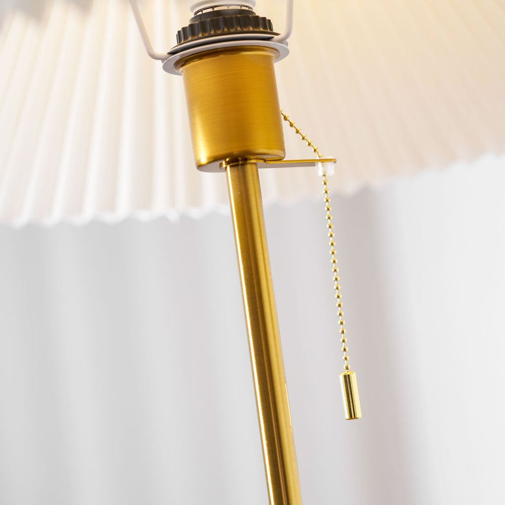 Vintage Pleated Floor Lamp