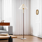 Vintage Pleated Floor Lamp