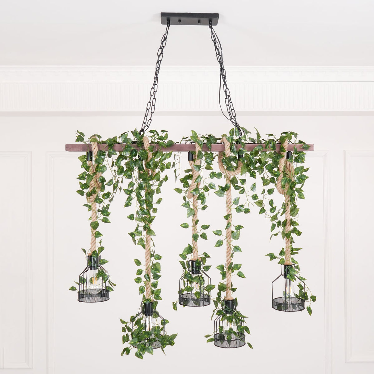 Rustic Wooden Chandelier