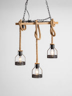Rustic Wooden Chandelier