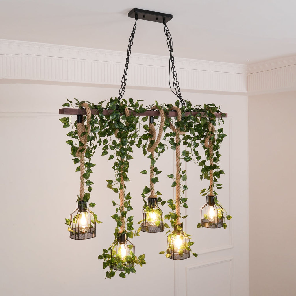 Rustic Wooden Chandelier