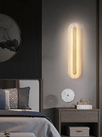 Alabaster Rounded Wall Light