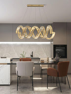 Curved LED Chandelier