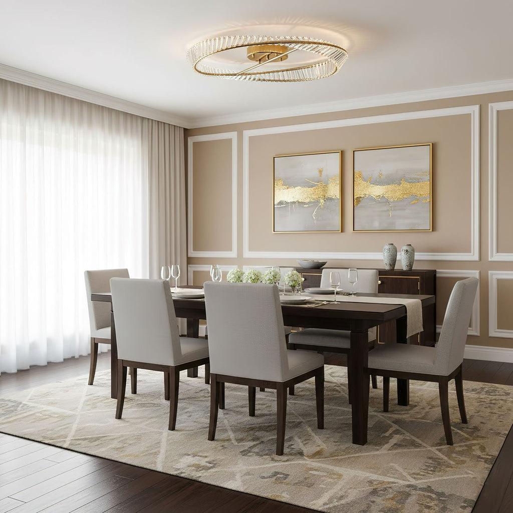 Crystal Rings Ceiling Lamp