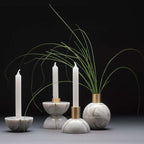 Axis Sphere Marble Candle Holder