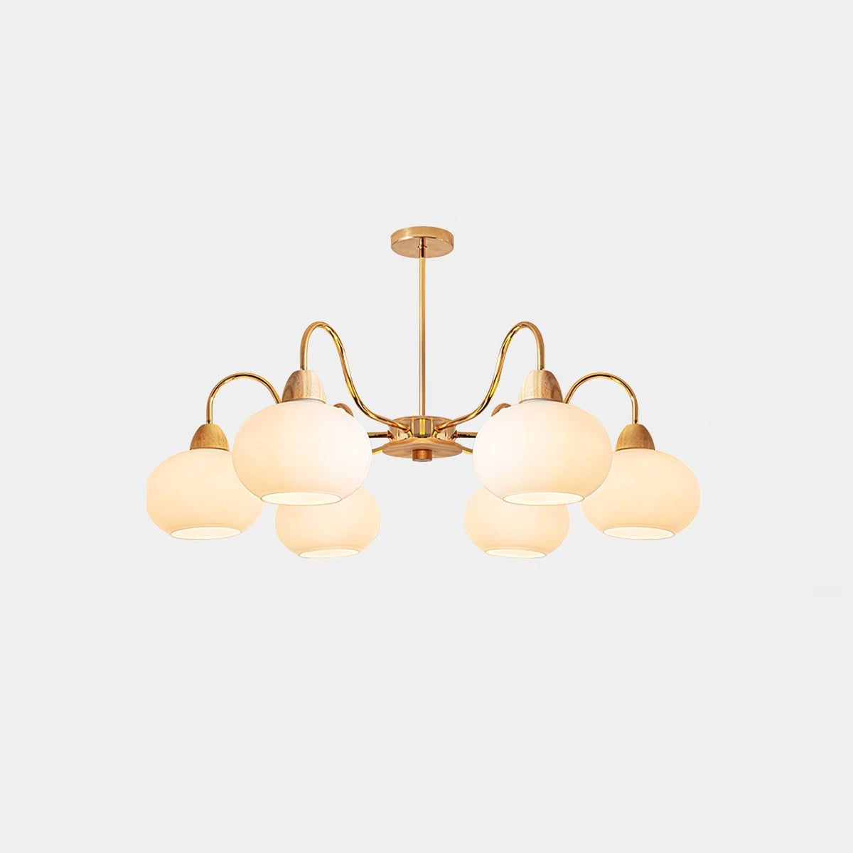 Glass Persimmon Chandelier