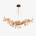 Stone Crystal Brass Chandelier