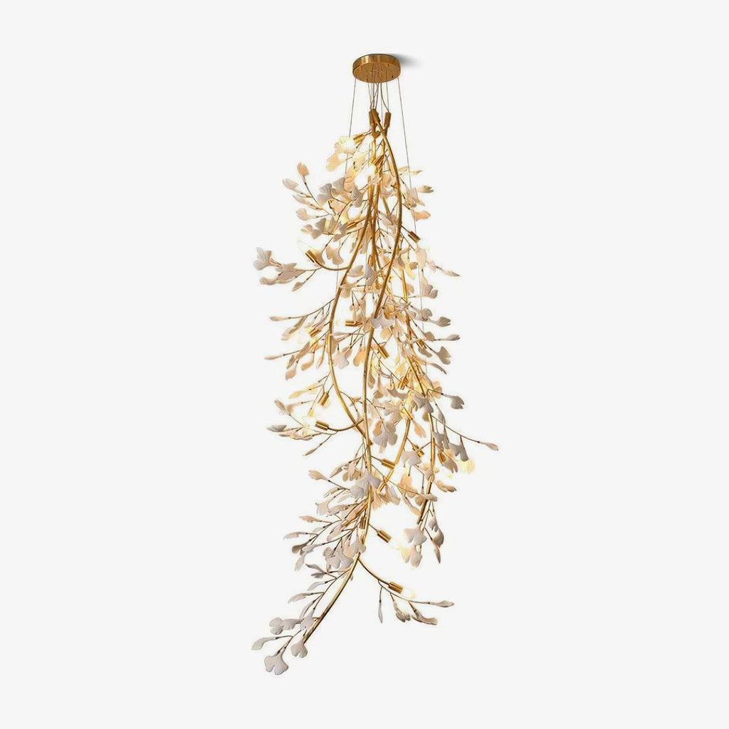 Gingko Cascade Branch Chandelier