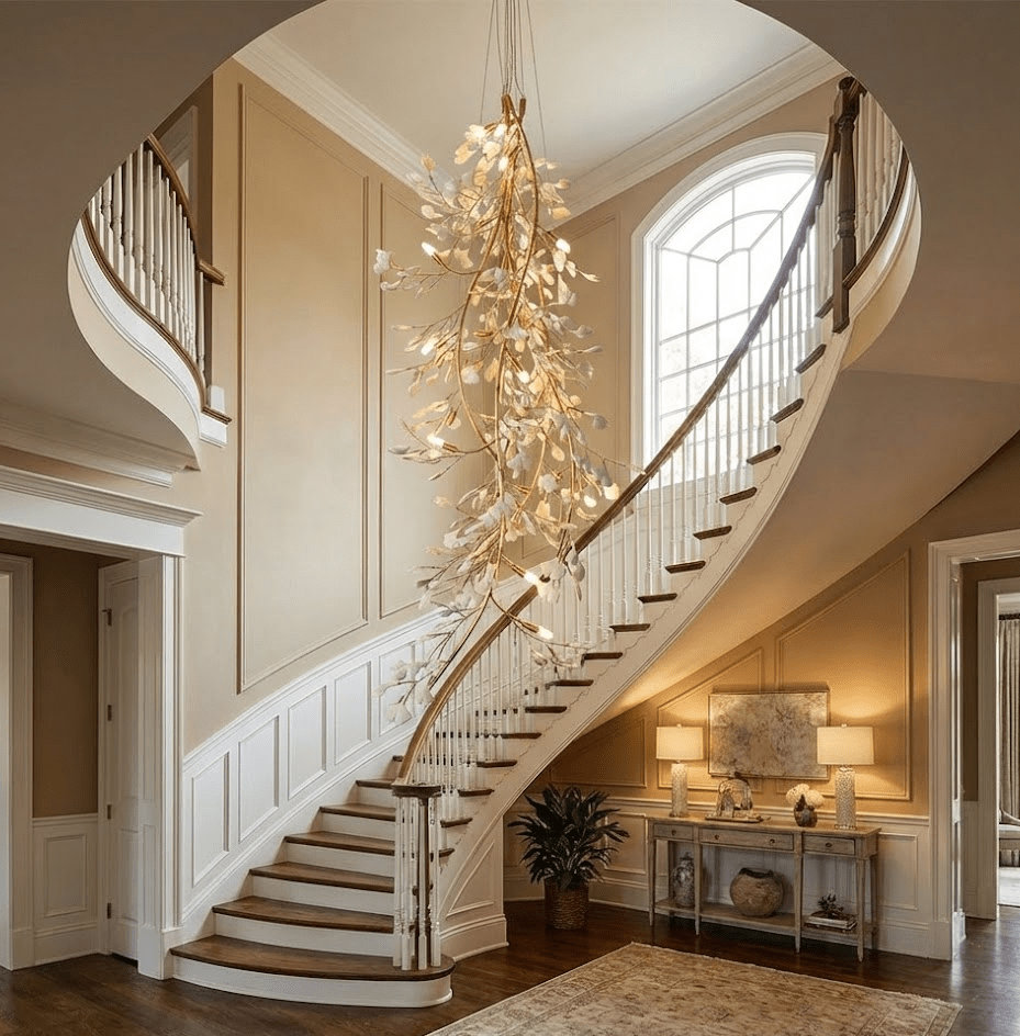 Gingko Cascade Branch Chandelier