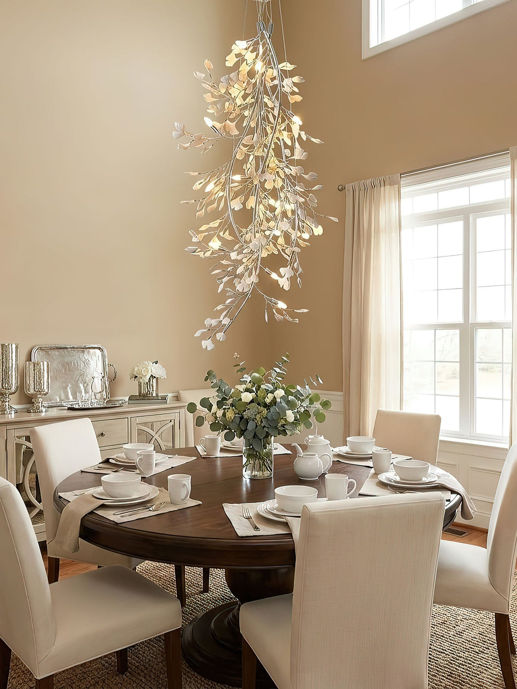 Gingko Cascade Branch Chandelier