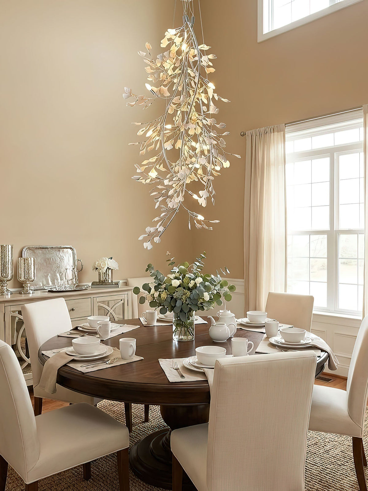 Gingko Cascade Branch Chandelier