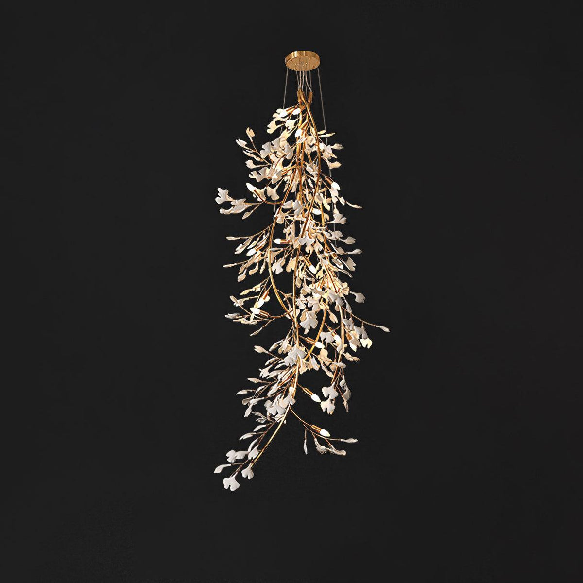 Gingko Cascade Branch Chandelier