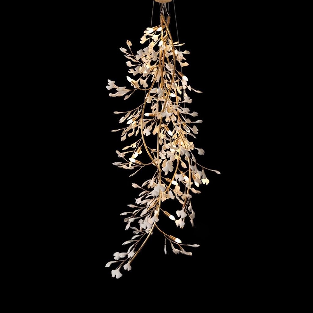 Gingko Cascade Branch Chandelier