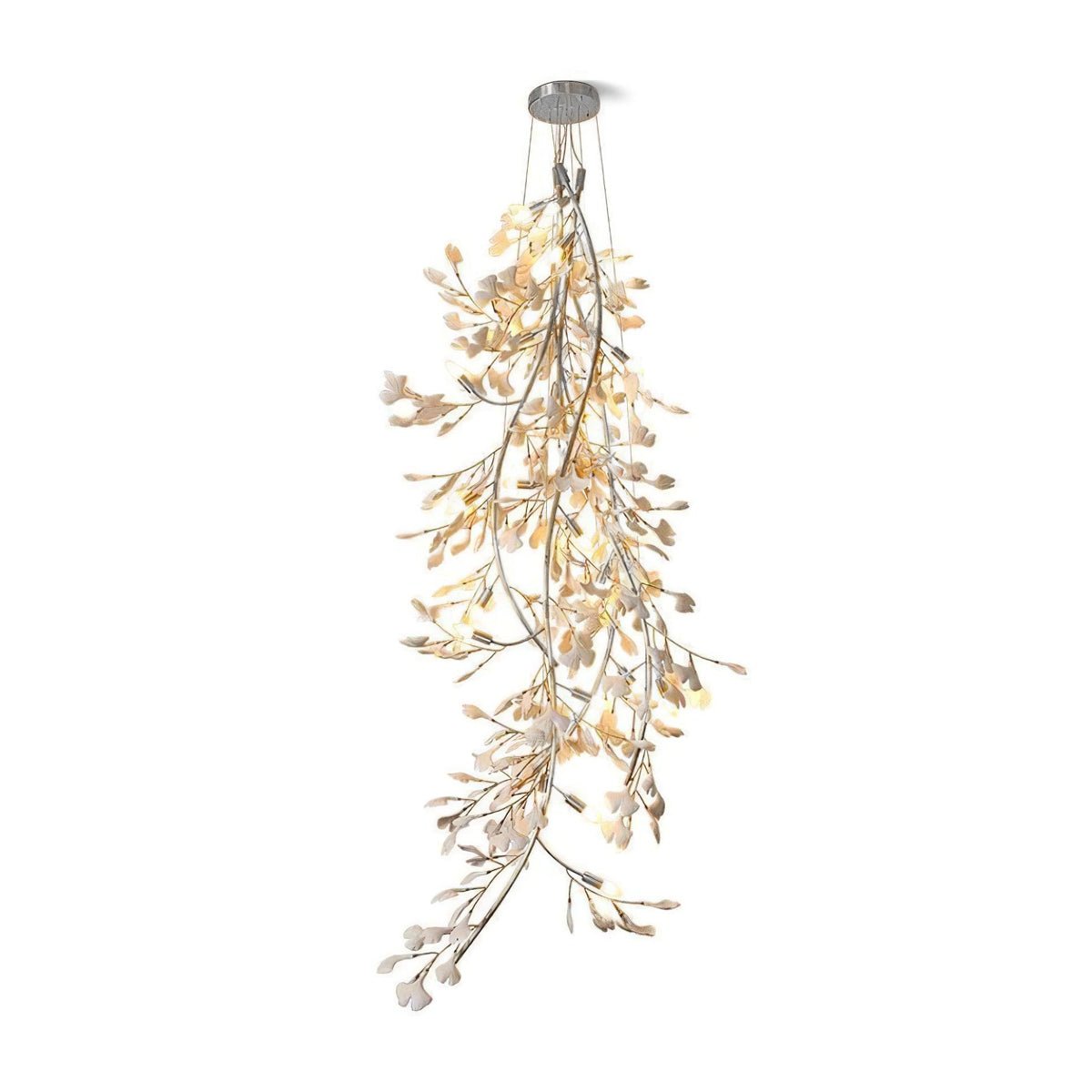 Gingko Cascade Branch Chandelier