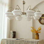 Ashford Tiered Opal Glass Chandelier