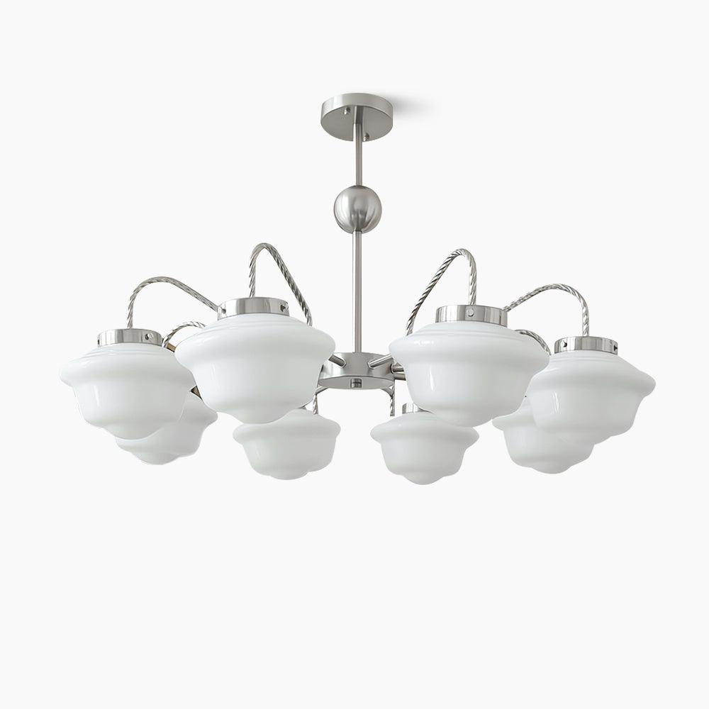 Ashford Tiered Opal Glass Chandelier