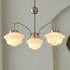 Ashford Tiered Opal Glass Chandelier