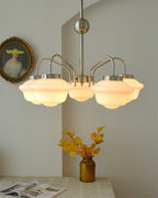 Ashford Tiered Opal Glass Chandelier