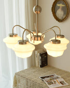 Ashford Tiered Opal Glass Chandelier