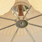 Ribbed Walnut Ceiling Lamp