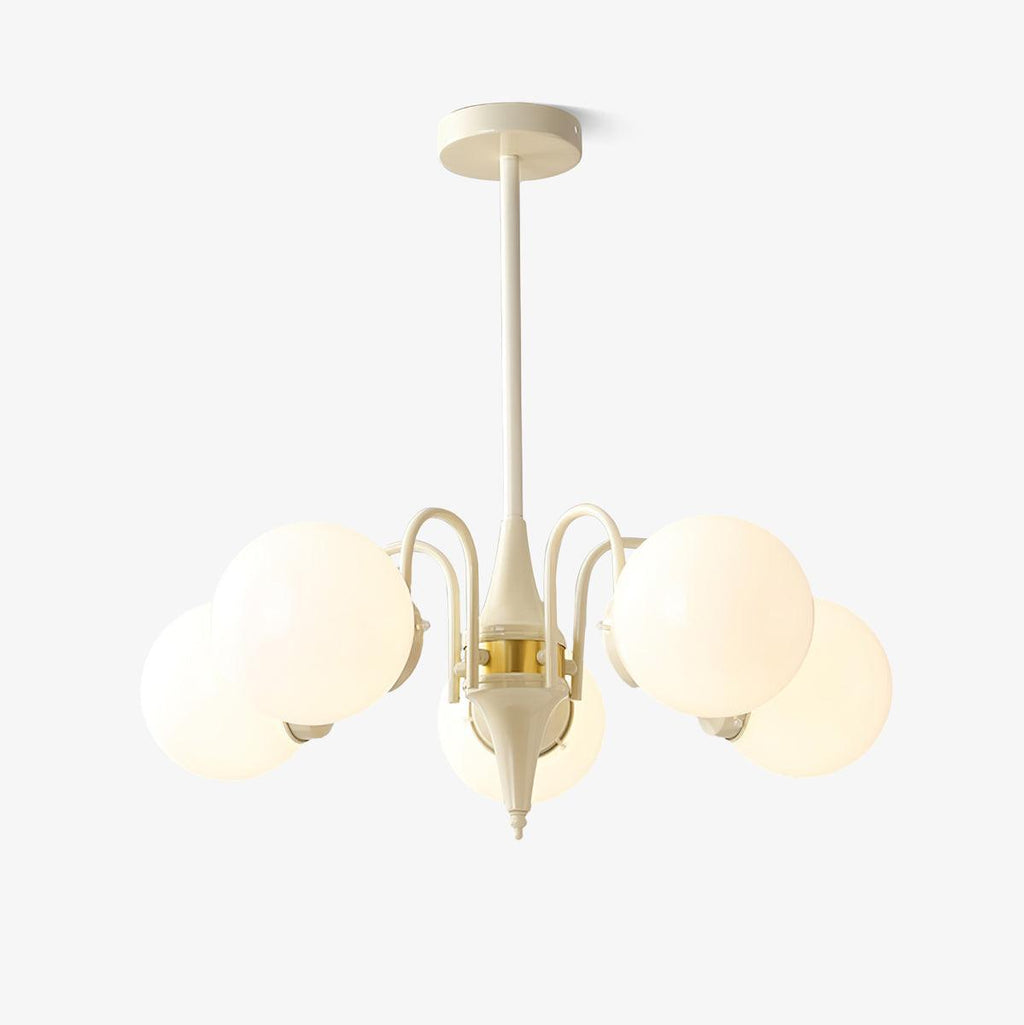 Cream Ball Chandelier