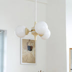 Cream Ball Chandelier