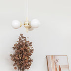 Cream Ball Chandelier