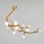Brass Flower Branch Ceiling Lamp