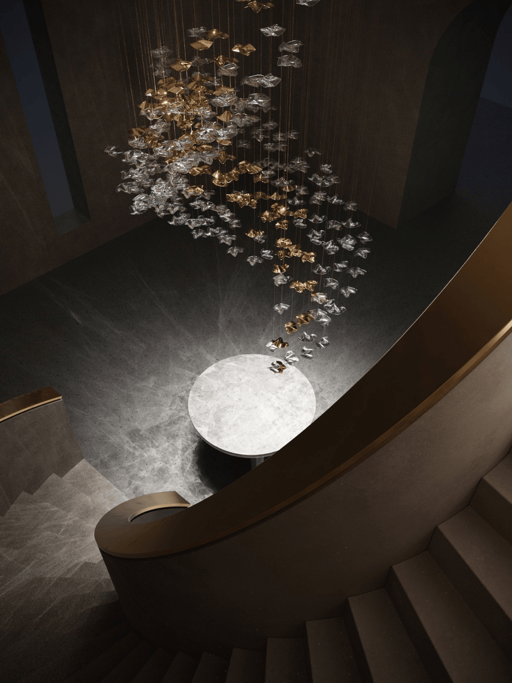 Tidal Stair Chandelier