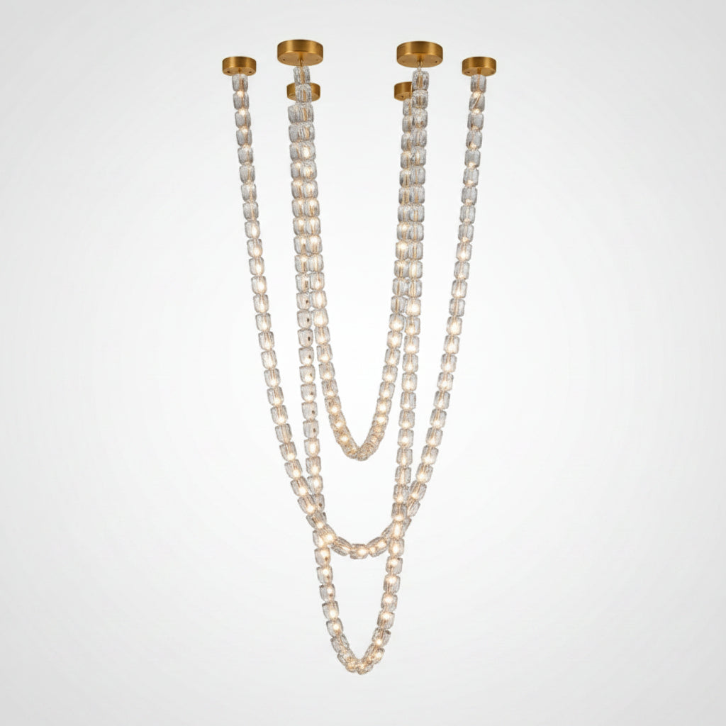 Gabriel Cascade K9 Crystal Chandelier