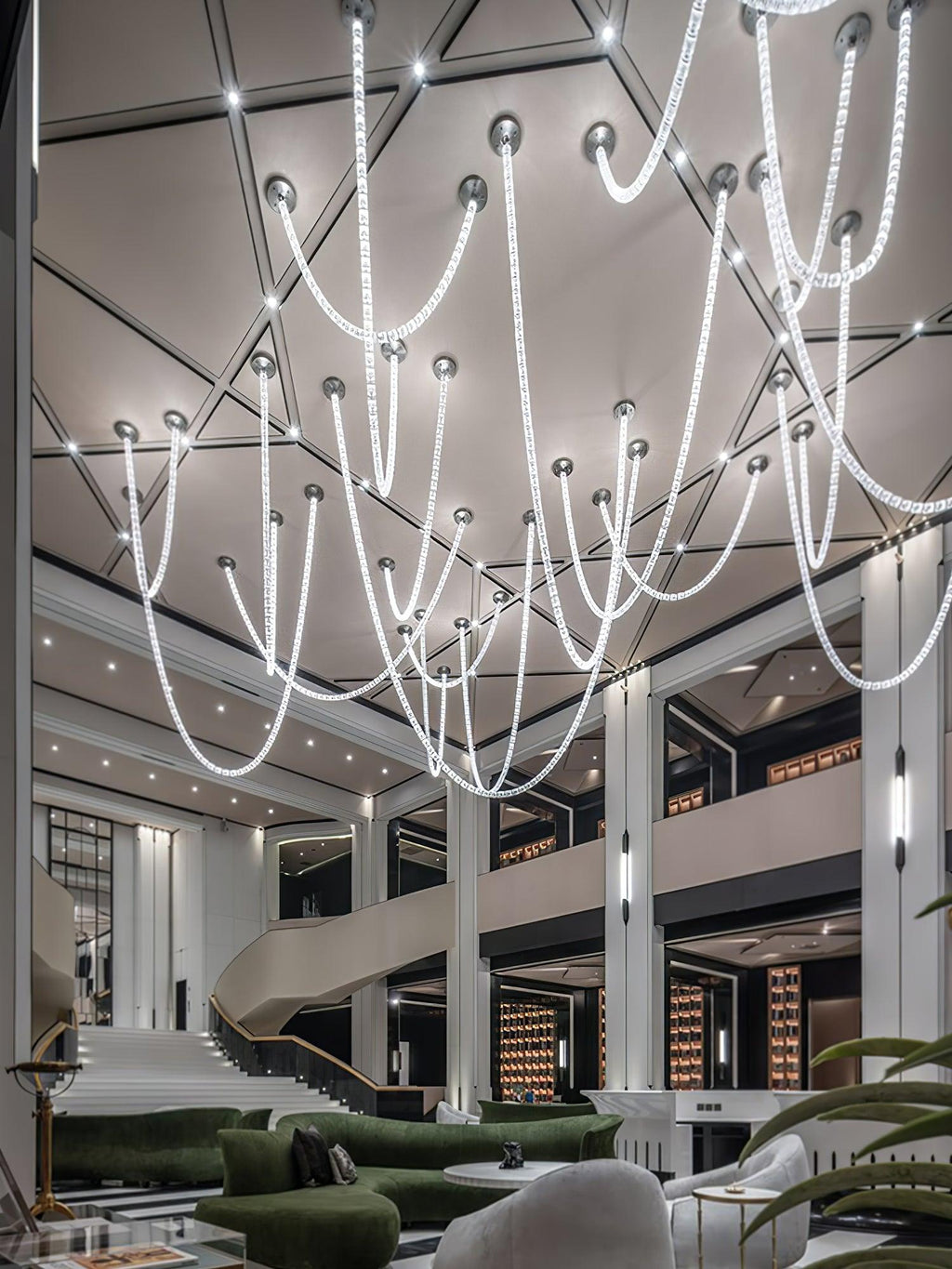 Gabriel Cascade K9 Crystal Chandelier