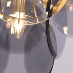 Velora Amber Disc Chandelier