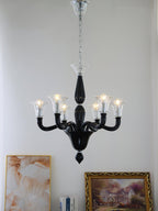 Black Candle Chandelier