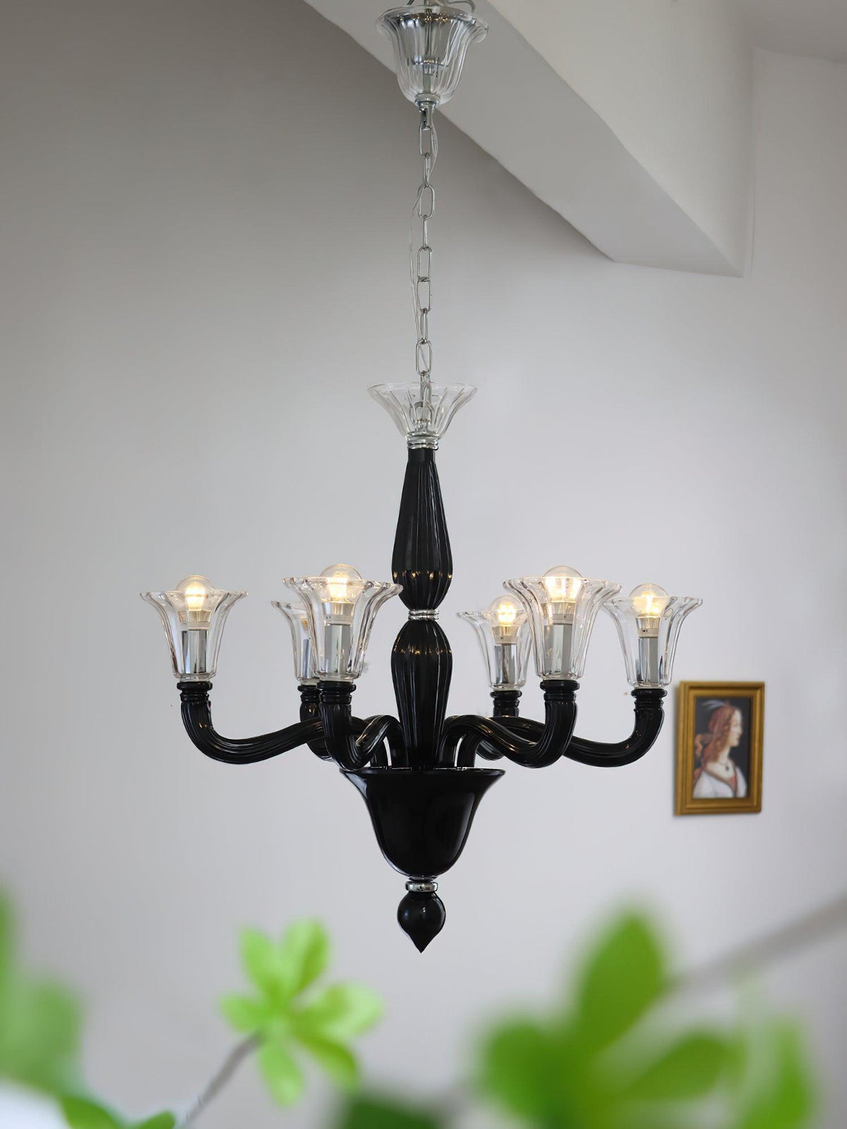 Black Candle Chandelier