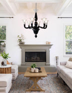 Black Candle Chandelier